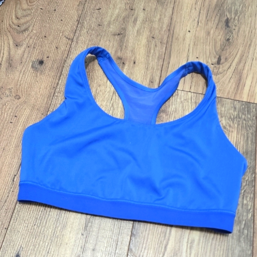 Champion Blue Sports Bra Moisture-Wicking Racerback - Picture 4 of 12